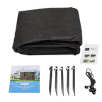 Sun Shade Screen for RV Awning (11''-20'') Black Mesh
