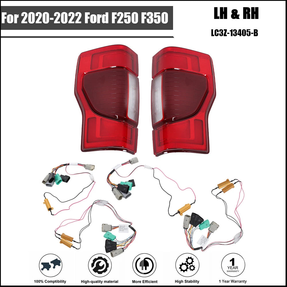 Tail Light Assembly for Ford F250 F350 (2020–2022) LED Pair
