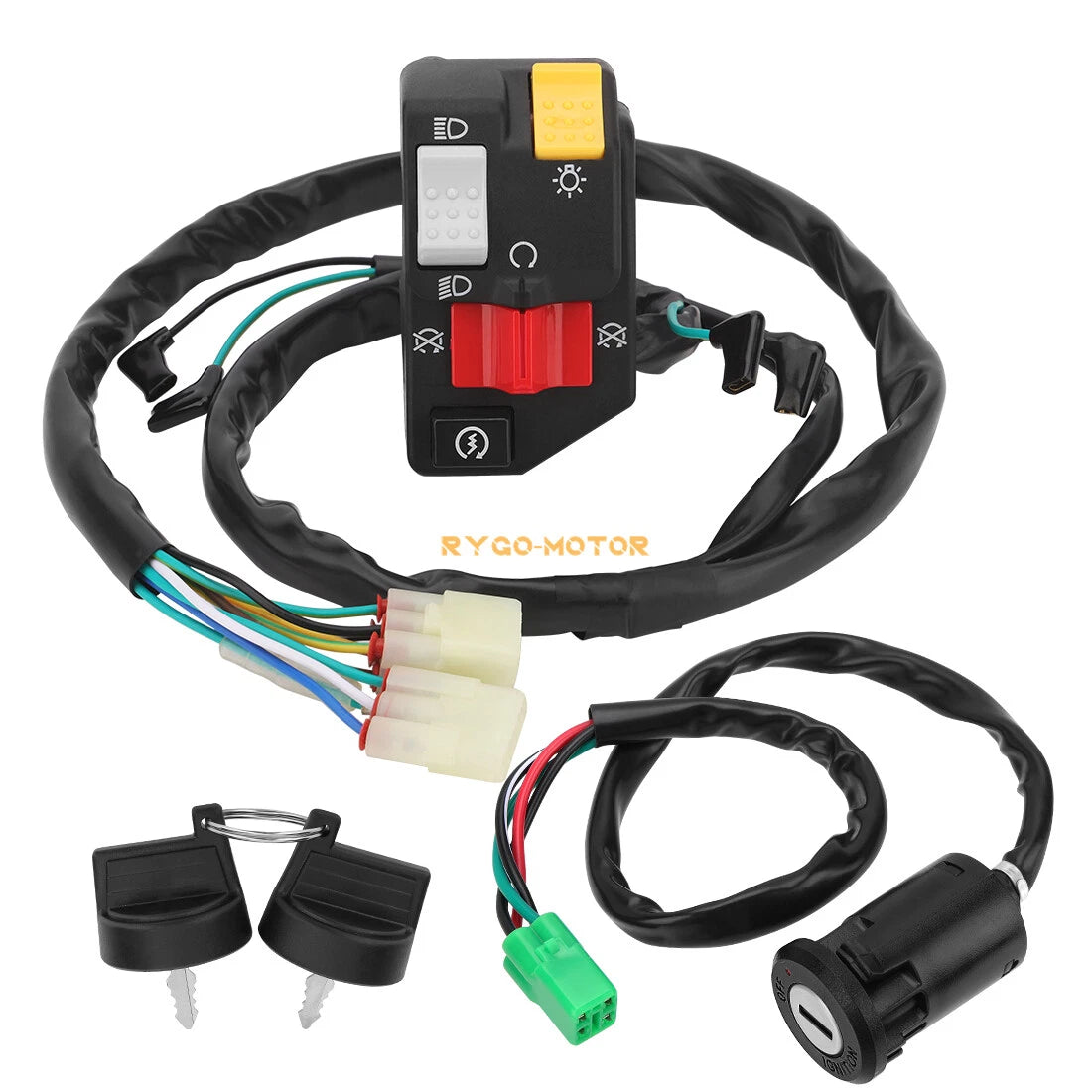 Left Handlebar Switch & Key Switch for Honda TRX400EX (2008) TRX400X (2009–2014)
