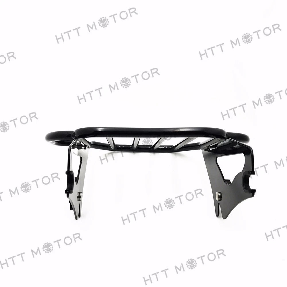 Gloss Black Detachable Luggage Rack for Harley Road King Street Glide (2009–2016)