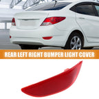 Rear Right Bumper Reflector Light Cover for Hyundai Accent (2010–2017) 92406-1R000 Red