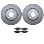 Front Brake Kit 320mm Disc Rotors & TRW Pro Low-Met Pads for Audi A4 A5 A6 Q5 Q7 (2008–2016)