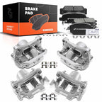 Set of Front and Rear Brake Pads and Calipers for Nissan Murano (2009–2012)