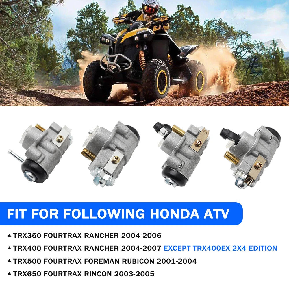 Front Brake Wheel Cylinders & Brake Pipe for Honda Rincon 650, Foreman 500 (2003–2023)