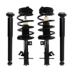 Front Rear Struts w/Coil Springs Assembly for Nissan Sentra 2.0L (2007–2012)