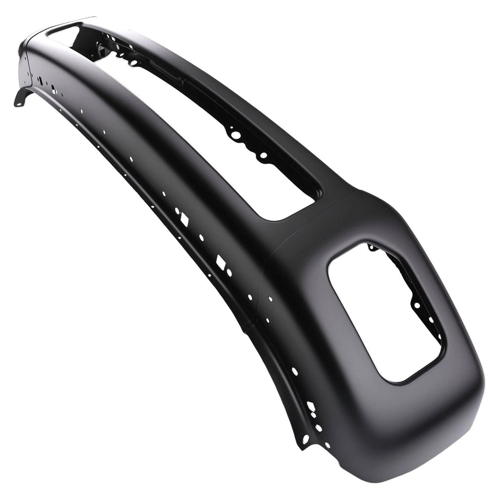 Black Front Bumper Face for Ford F-250/F-350/F-450 (2011–2016) Steel Split Type