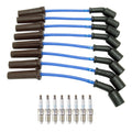 NGK Wire Set & 8 Laser Platinum Spark Plugs for Escalade Silverado 1500 (2007–2014)