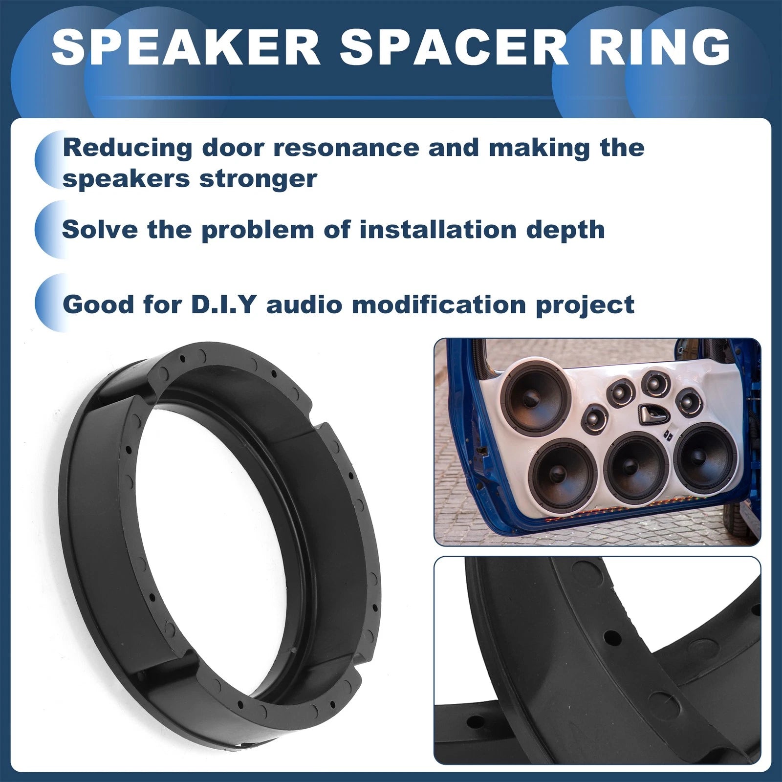 Set of 2 Speaker Spacer Rings for Volkswagen Golf MK7 (2015–2021)