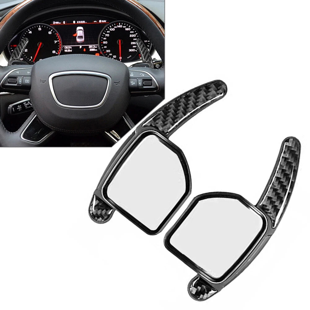 Steering Wheel Shift Paddle Extensions for Audi A3 A4 A5 A6 A8 Q5 Q7 S5 S6 (2000–2023)