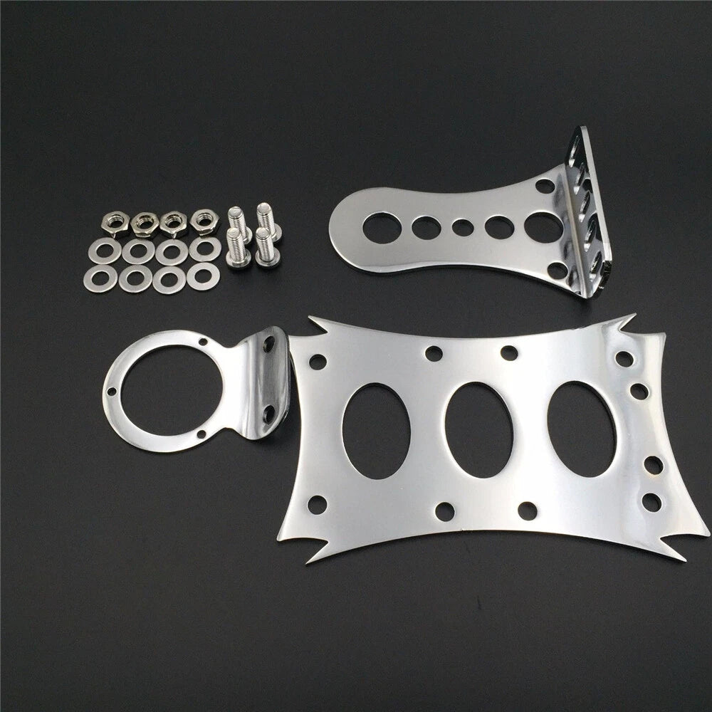 Chrome License Bracket & Tail Light for Harley Touring (2014–2023)