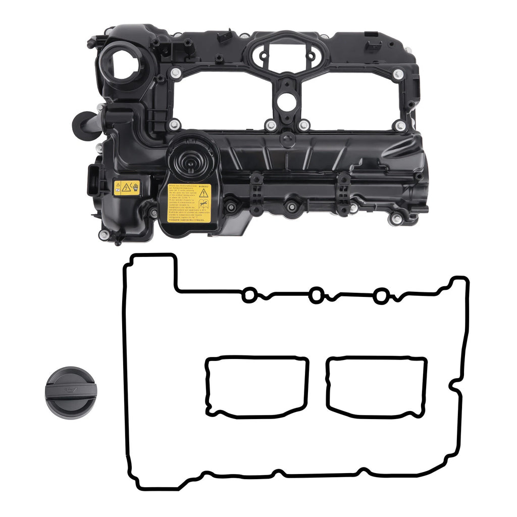 Valve Cover with Gasket & Oil Cap for BMW 320i 328i 528i X3 X5 Z4 X1 (2012–2017)