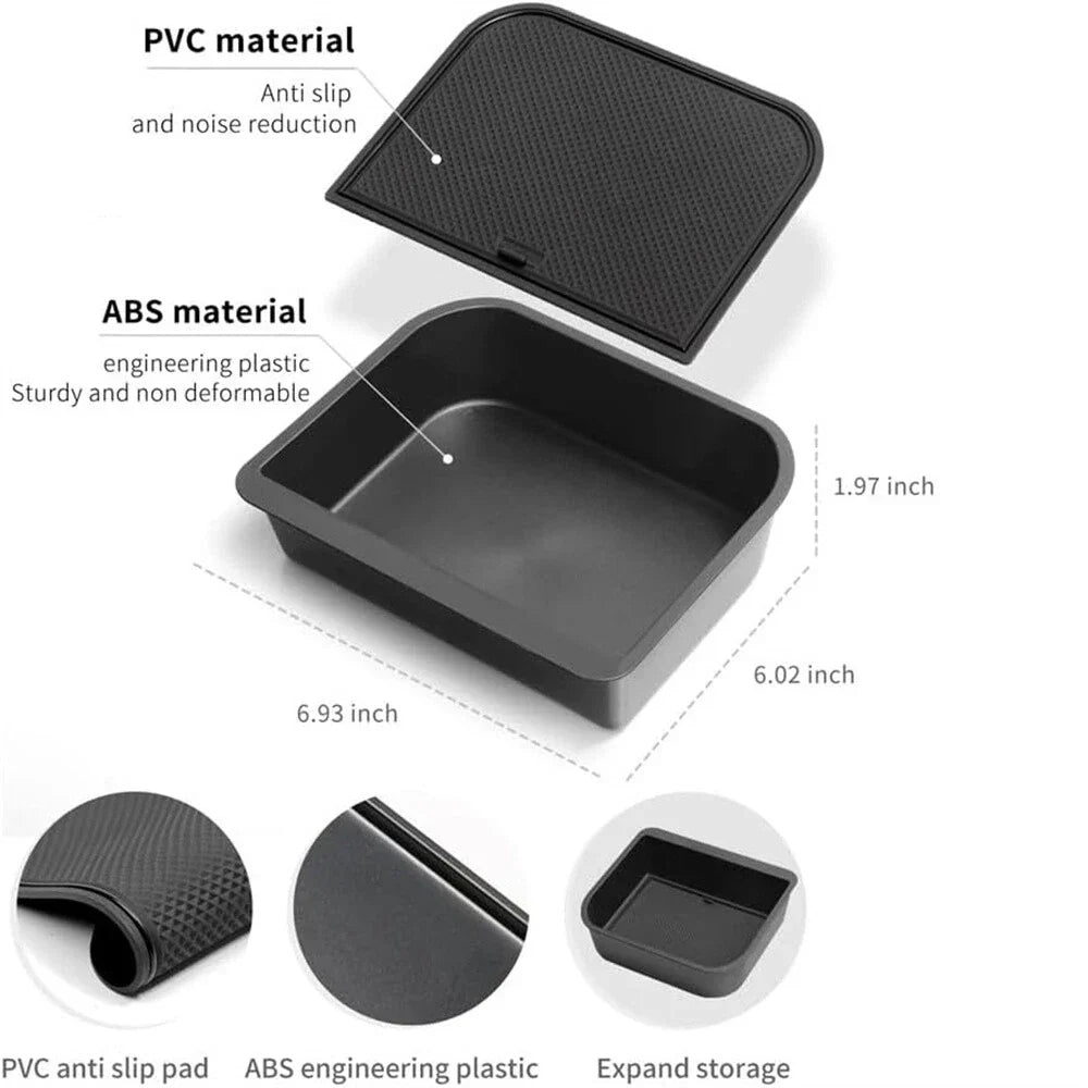Cool Box Armrest Storage Insert Tray for Toyota Land Cruiser Prado (2003-2023)