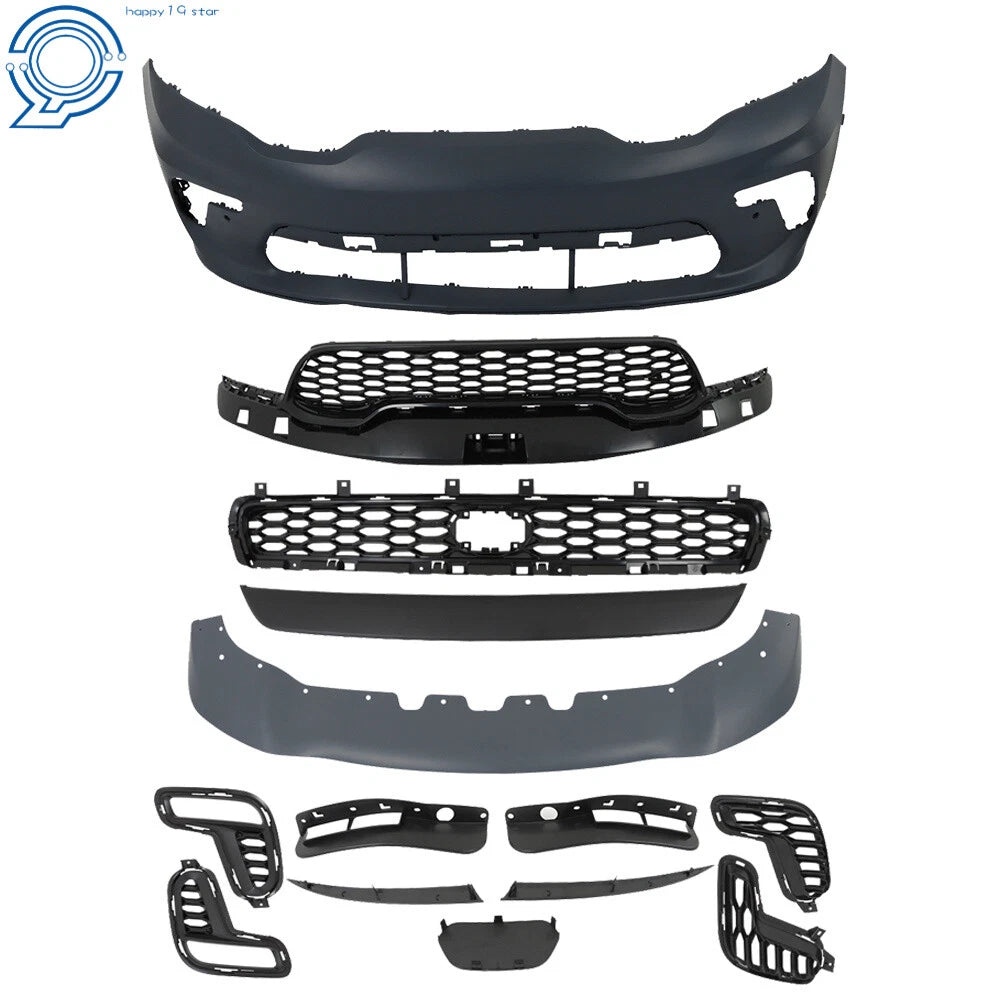Front Bumper Cover Assembly for Dodge Durango (2021-2022) with Radar Holes