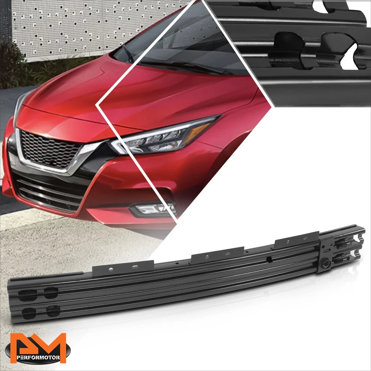 Front Bumper Reinforcement Impact Absorber for Nissan Versa (2020–2023)