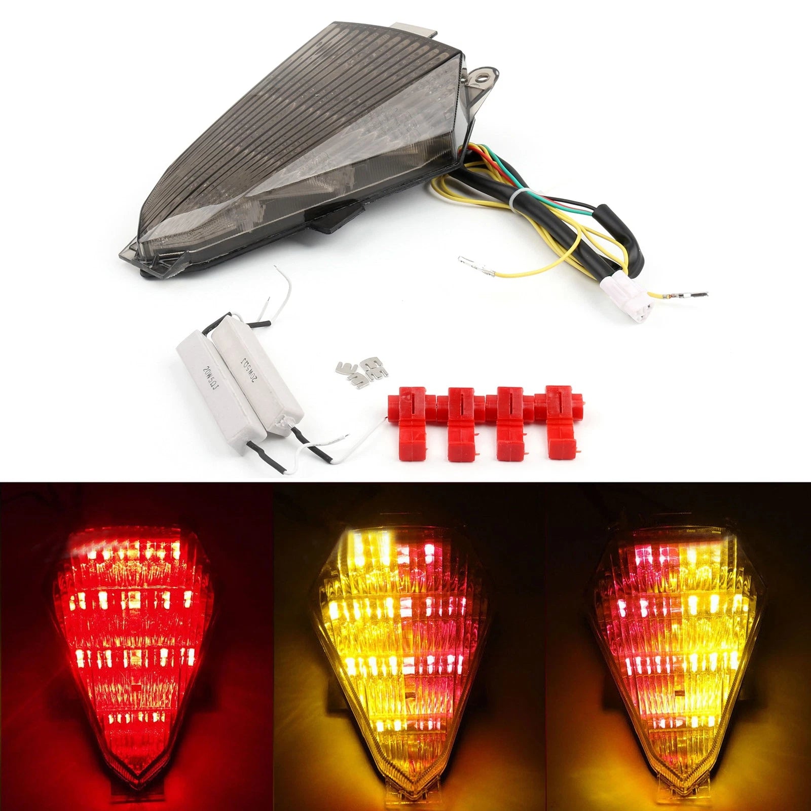LED Taillight with Integrated Turn Signals for Yamaha YZF R6 (2008–2014)