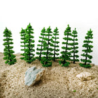 10Pcs Miniature Trees for HO N Scale Railway Scenery