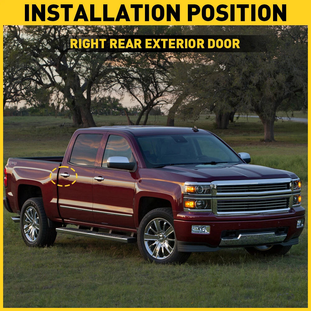 Exterior Door Handle for Chevrolet Silverado 1500 (2007-2013) Passenger Side Rear