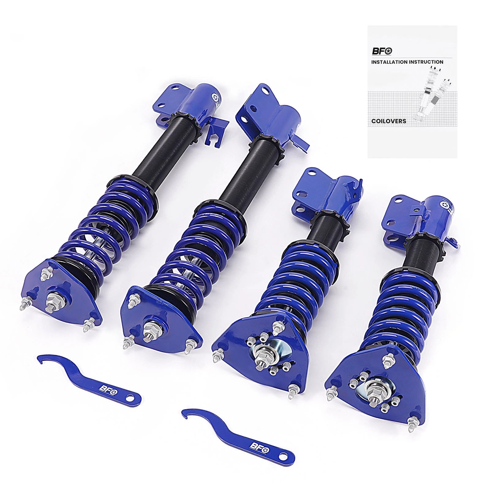 BFO Adjustable Coilover Lowering Kit for Subaru Impreza WRX (2000–2007), Forester (2003–2008)