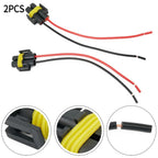 Set of 2 H11 H8 Female Connector Wiring Adapters for Fog Light