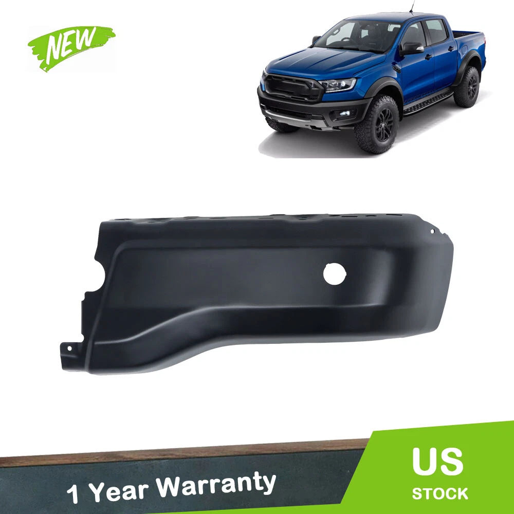 Bumper End for Ford Ranger (2019–2023) with Sensor Holes, Right Rear, Black