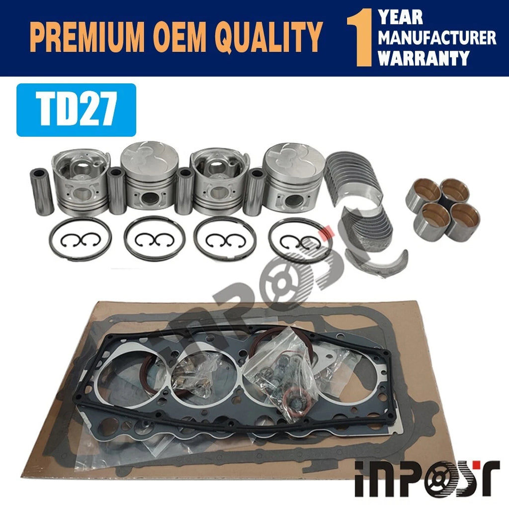 Engine Overhaul Rebuild Kit for Nissan TD27 TD27T