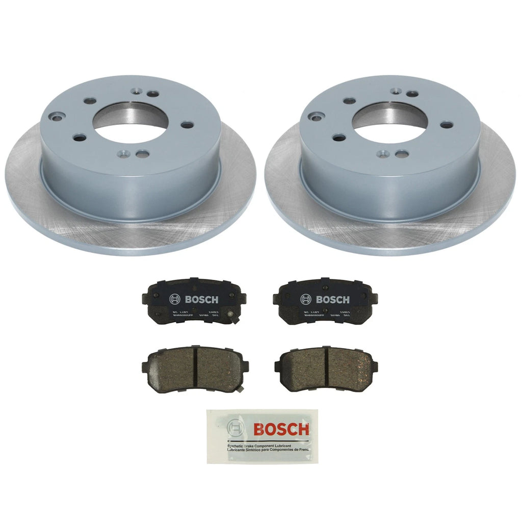 DuraGo Rear Rotors & Bosch QuietCast Ceramic Pads for Forte Koup (2010–2016)