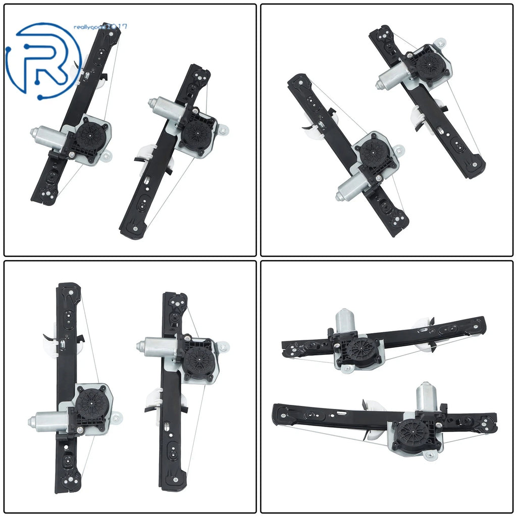 Set of 2 Power Window Regulator Motor Assembly for Ford Focus (2000–2007) 741-584 741-585