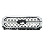 Chrome Front Upper Bumper Grille Assembly for Ford F-150 (2021–2023)