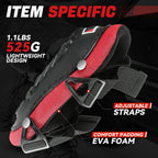 Pair Hard Shell Knee Pads with Adjustment Straps for Work Protection
