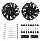 2X 7" Performance Cooling Fan for Universal Radiator (800CFM 2900RPM)