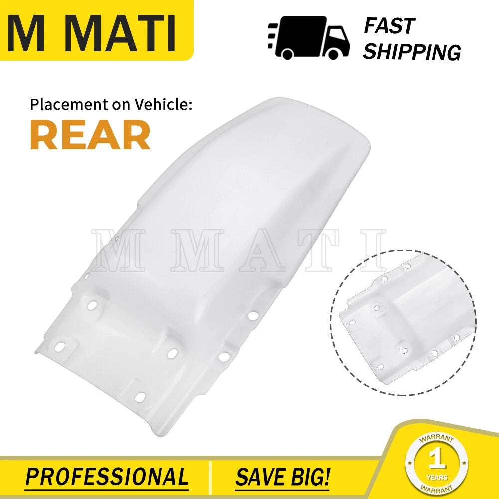 Rear Fender for Honda XR80R XR100R (1985–2000) White Plastic Mud Guard