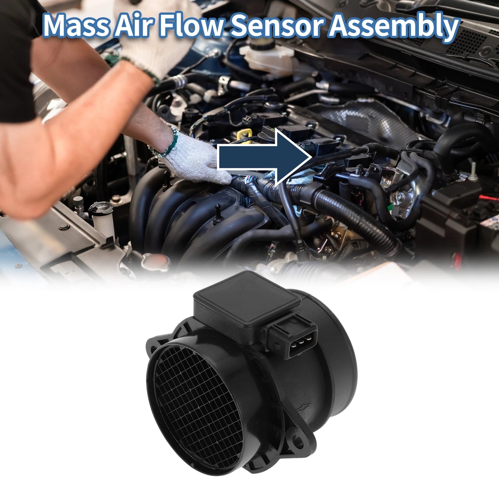 Mass Air Flow Sensor No.OK32A13210 for Kia Rio (2001–2005)