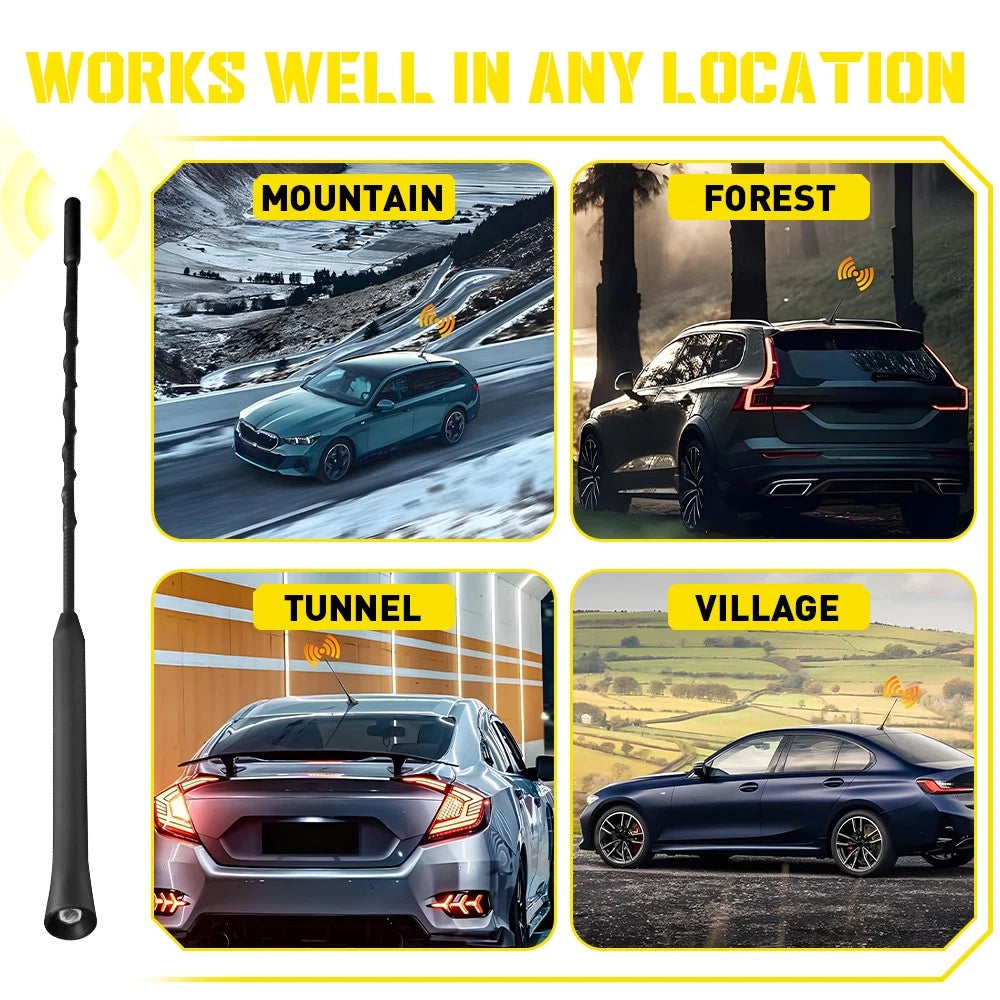 Antenna Mast for Jeep Wrangler JK/JL (2007â2023) & Gladiator (2020â2023)