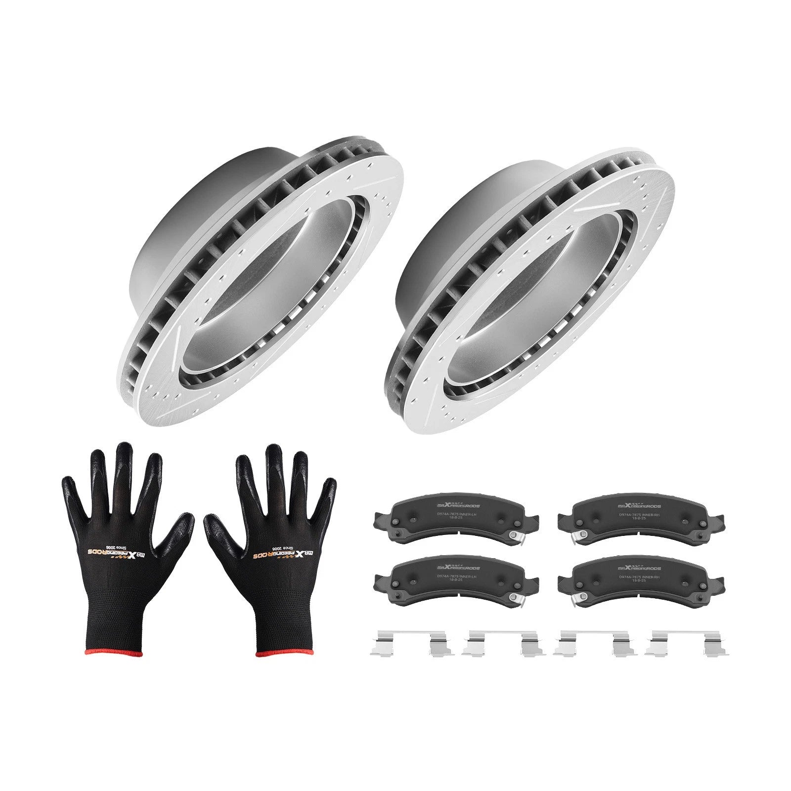 Rear Brake Rotors & Pads Kit for Chevrolet Suburban 1500 (2002-2006)