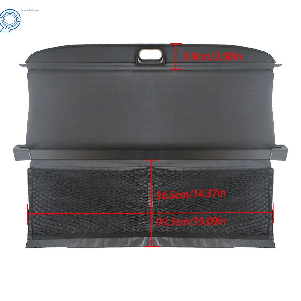 Cargo Cover for Smart ForTwo (2007–2014) Anti-Theft Shield