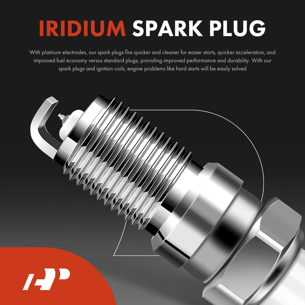 Set of 4 Ignition Coils & Iridium Spark Plugs for Ford Escape (2005–2008)