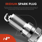 Set of 4 Ignition Coils & Iridium Spark Plugs for Ford Escape (2005–2008)