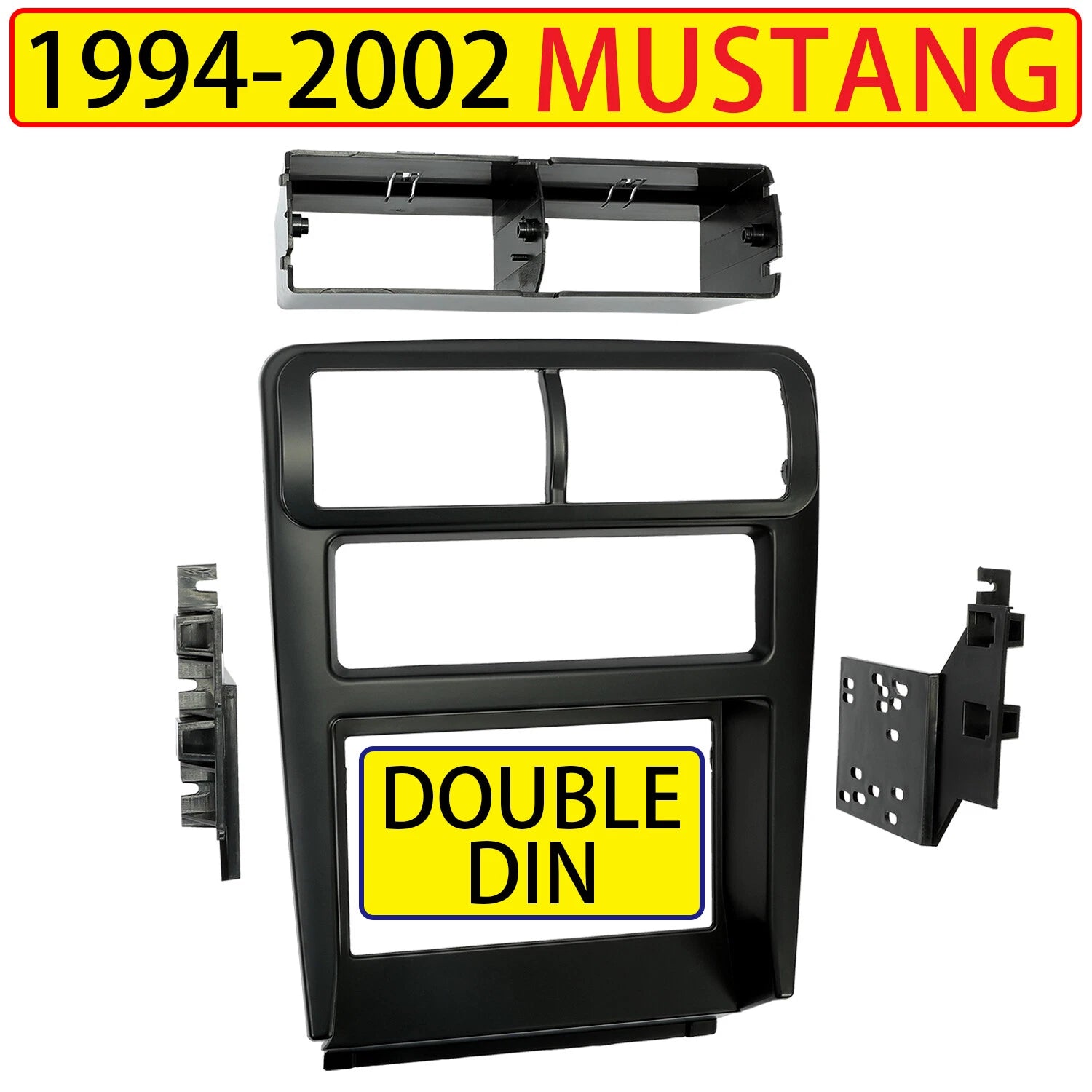 Double Din Dash Kit Bezel for Ford Mustang (1994–2002)