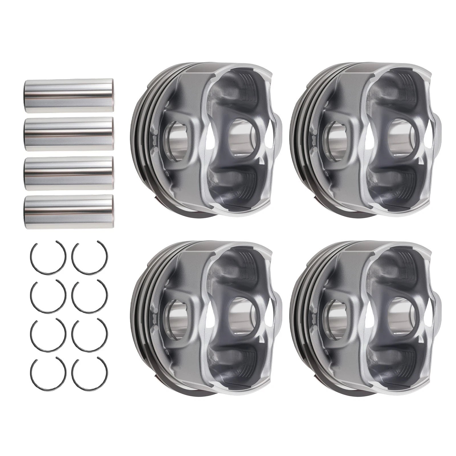 Set of 4 Piston & Rings for Hyundai Elantra, Kia Soul, Forte (2014–2020)