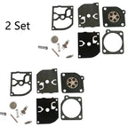 Set of 2 Carburetor Carb Kits for ZAMA RB-39 Poulan McCulloch Chainsaws