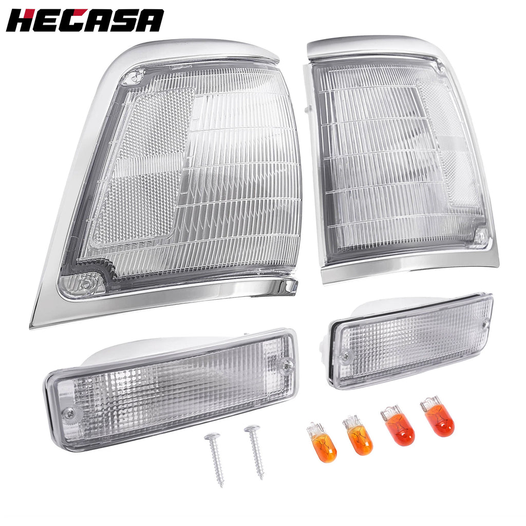 Set of 4 Corner Lamps + Turn Signal Lamps for Toyota Pickup (1992–1995)