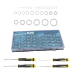 32 Size Clear Food Grade Silicone O-Ring Assortment for Various Applications (OD 4-32mm)