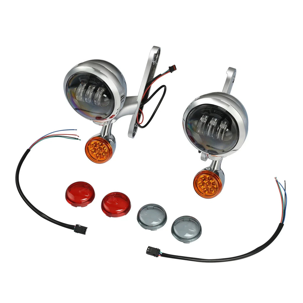 Fog Turn Signal Light Brackets for Harley Road Electra Glide (1994-2024)