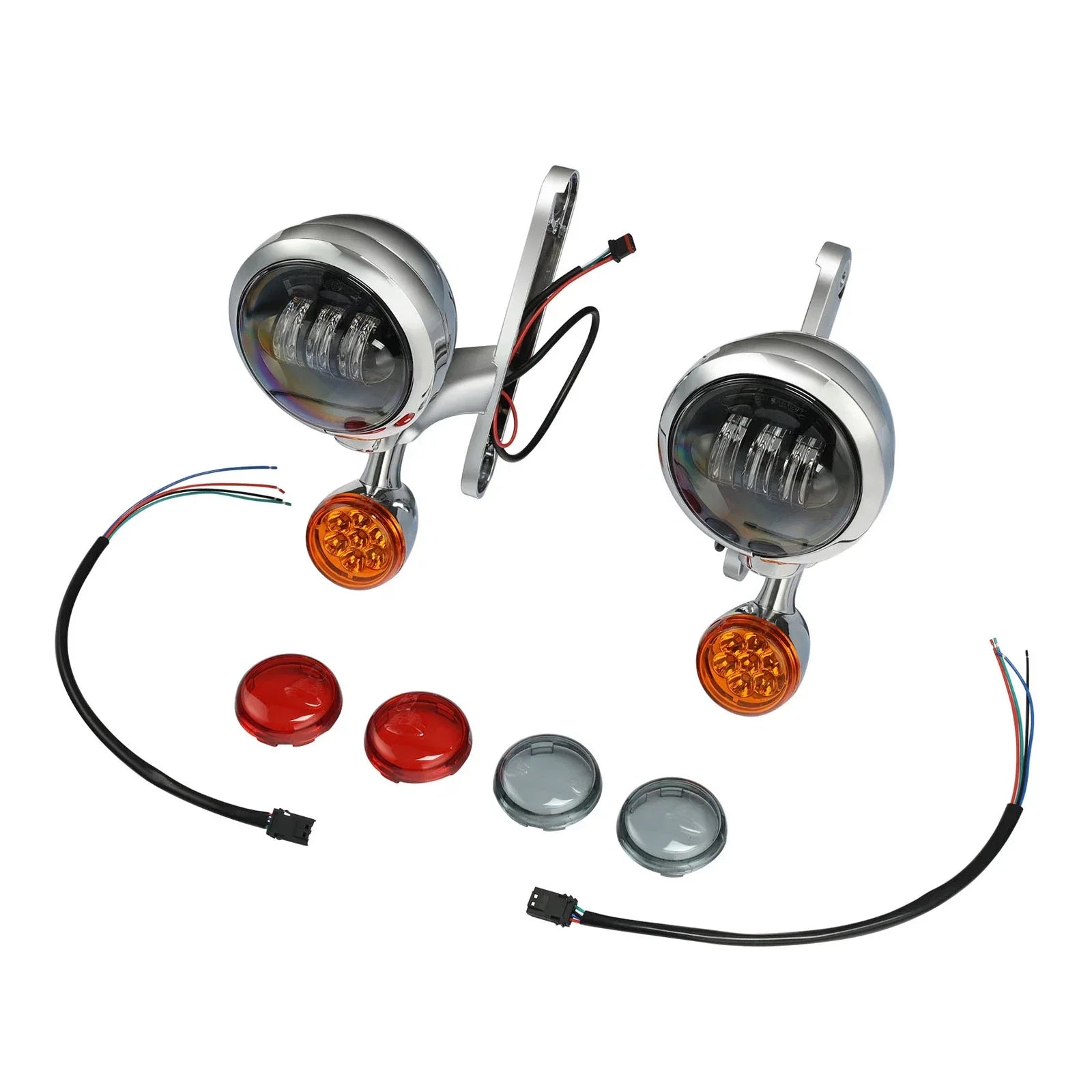 Fog Turn Signal Light Brackets for Harley Road Electra Glide (1994-2024)