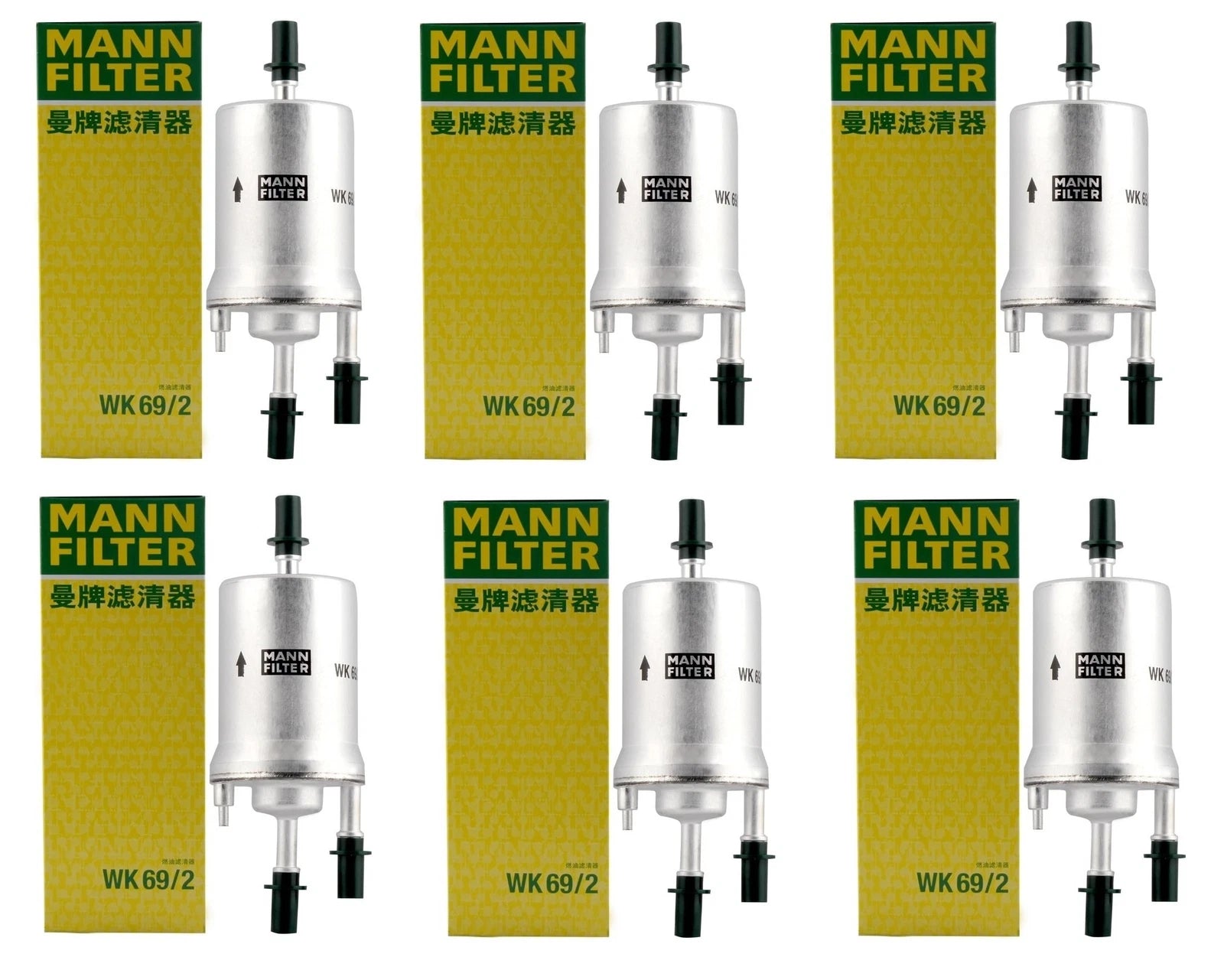 Set of 6 Fuel Filters WK692 for Audi A3 Quattro TT VW Beetle Golf Jetta (2000–2023)