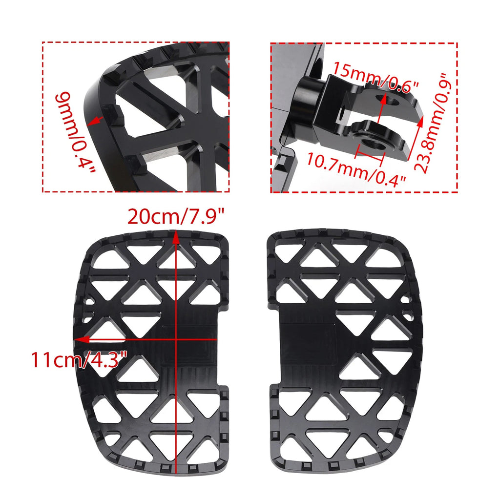 Front Footrests Foot Pegs for Honda Rebel 250 300 500 CM CMX (2017–2025)