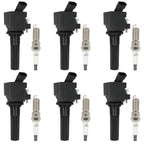 6X Ignition Coils and Spark Plugs for Chevy Trailblazer GMC Envoy (2006–2009)