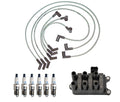 Denso Ignition Coil Wire Set & 6 Double Platinum Spark Plugs for Ford Mustang