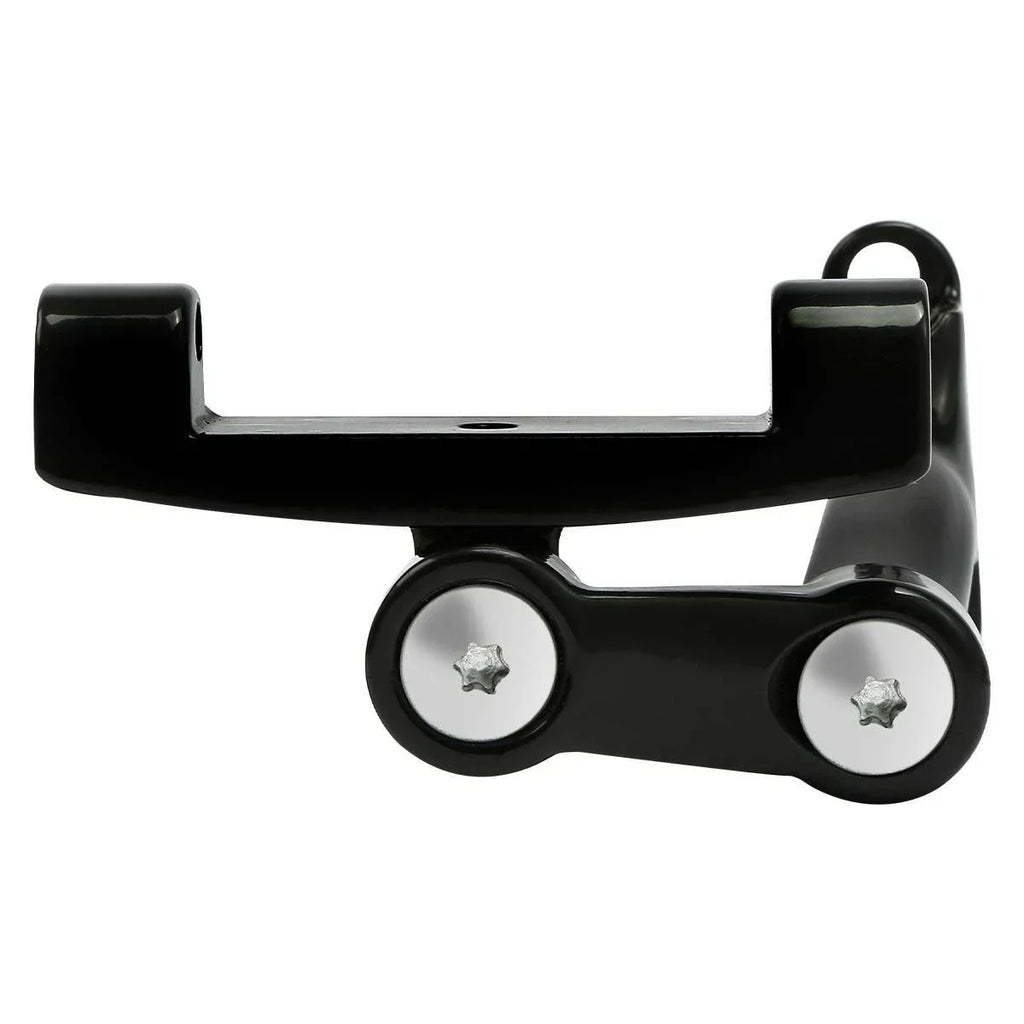 Black Adjustable Rear Footboard Mount for Harley Road King 1993-2025
