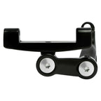 Black Adjustable Rear Footboard Mount for Harley Road King 1993-2025